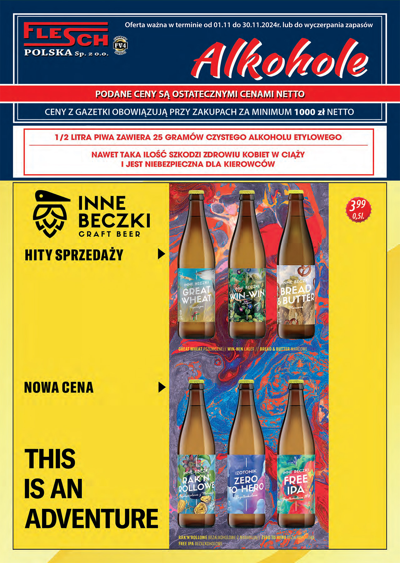 alkohole listopad 2024