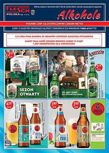 GAZETKA PROMOCYJNA ALKOHOLE CZERWIEC 2025