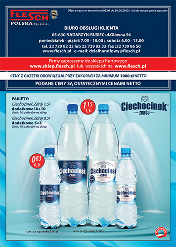 GAZETKA PROMOCYJNA NAPOJE WODA SOKI CZERWIEC 2025