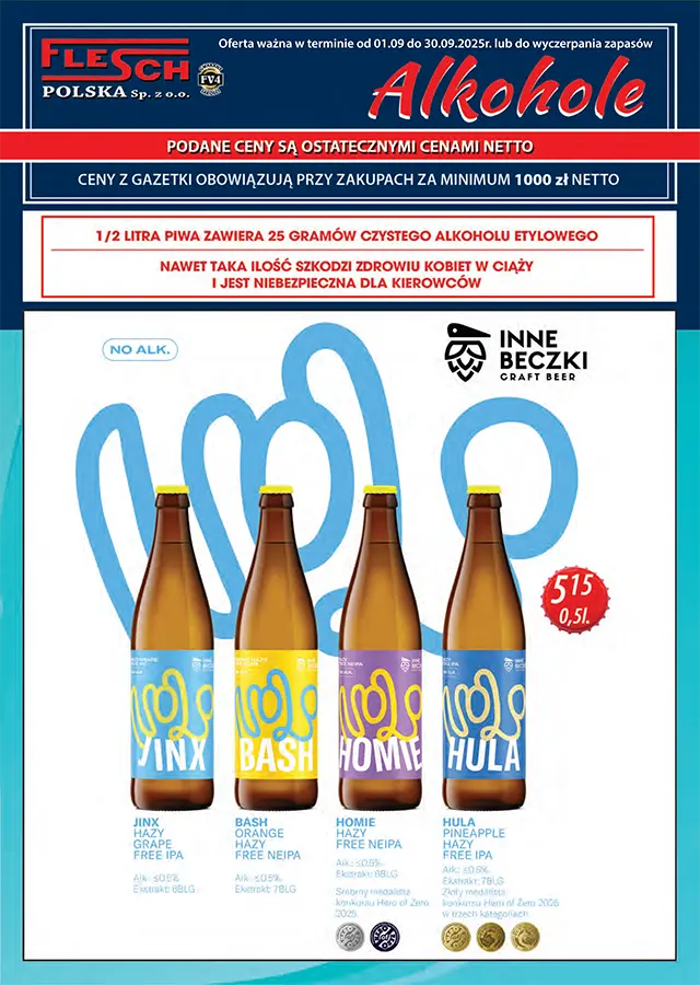 alkohole wrzesień 2025